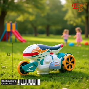 Moto électrique pour enfants Eb Kids, jouet à roulettes en plastique de 9,5 pouces avec lumières et sons, pour les jeux en plein air des enfants - Product Image 2