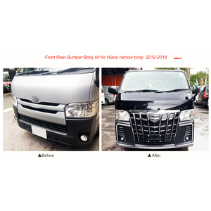 Nouveaux pare-chocs avant et arrière pour Hiace 200 Series 2012-2018, carrosserie étroite, plastique PP avec crochet de remorquage - Product Image 2