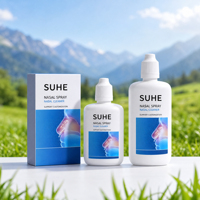 Flacon pulvérisateur nasal personnalisé 30ml 60ml en PE à presser avec pompe pour solution saline, lotion, shampoing et perruques (Cosmétique)