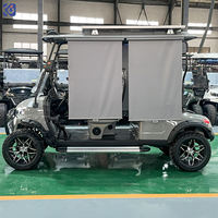 Voiture de golf électrique à livraison rapide, 4 places, pneus tout-terrain, homologuée pour la route, batterie lithium 72V, voiture de golf électrique à pousser