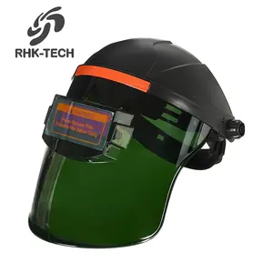 RHK 2024 신상품 경량 사용자 정의 태양 전원 보호 스크린 하프 헬멧 헤드 기어 패스너 자동 용접 후드 헬멧