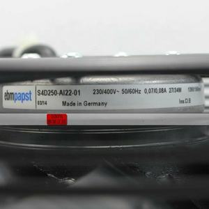 Ventilador Axial de Refrigeración ebmpapst A4D250-AI22-01 230/400V AC 50/60Hz 0.07A 0.08A 27W 34W 1390/1550RPM con Rotor Externo de Metal - Product Image 4