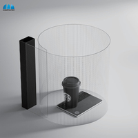 Film LED transparent auto-adhésif pour vitrine de magasin, écran transparent pour la publicité
