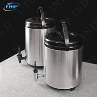 Seau à boisson chaude et froide isolé en acier inoxydable 8L 10L 304 pour thé et cafés
