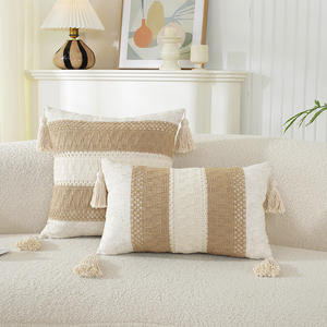 Coussin carré en jacquard américain ChamXue, multicolores, moderne, pour canapé, lit, salon, chaise, voiture - Product Image 6