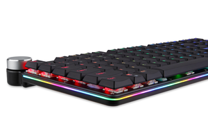 Teclado de aluminio RGB para juegos, resistente al agua, a prueba de polvo, <span class=keywords><strong>104</strong></span> teclas, Teclado mecánico de eje ultrafino con interruptor corto Outemu - Product Image 3