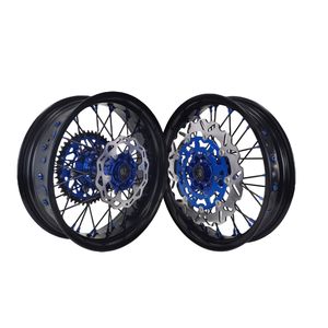 Juego de Ruedas Supermoto de Aleación de Aluminio de 17 Pulgadas para Motocicleta YZ125 250 YZF250/<span class=keywords><strong>450</strong></span>, Buje CNC de Alta Calidad - Product Image 4