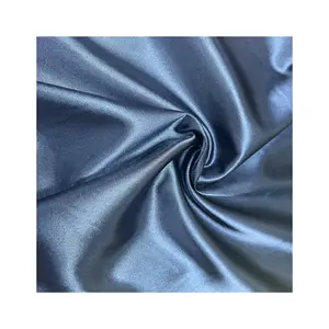 Atacado de fábrica grande estofado têxtil personalizado liso 100% pastel seda cetim tecido