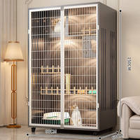 Vente en gros : Villa pour chat en bois massif respirant, multi-niveaux, de luxe, pour intérieur, facile à nettoyer, grande taille pour animaux de compagnie