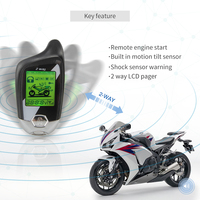 EASYGUARD – système d'alarme à 2 voies pour moto, kit de démarrage à distance, alarme de scooter, capteur de mouvement, désactivation d'urgence, écran LCD, anti-piratage