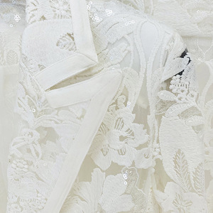 売れ筋スパンコール刺Embroidery花女性ブレザーとパンツセットメッシュ中空アウトレディース2ピース衣装ツーピースセット - Product Image 4