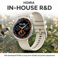 Montre connectée ultra-fine M301 OEM ODM avec logo personnalisé, écran AMOLED 1,32 pouces, marque privée, suivi de santé, vente en gros, usine