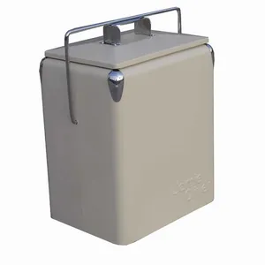 Boîte de refroidissement en métal de 17l, boîte de refroidissement Portable