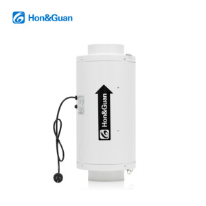 Ventilador de Conducto en Línea de Flujo Mixto Silencioso Hon&Guan de 6 Pulgadas y 283 CFM con Certificación CE, Extractor de Humo de 583 Pa, Ventilador de Ventilación EC para Baño y <span class=keywords><strong>Cocina</strong></span> - Product Image 3
