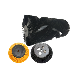 Brosse latérale synthétique à plaque supérieure en plastique pour <span class=keywords><strong>balayeuse</strong></span> de voirie <span class=keywords><strong>Nilfisk</strong></span> Cityranger, brosse à gouttière à poils synthétiques, modèle OEM industriel, la plus vendue - Product Image 2
