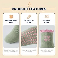 Chaussettes de sport personnalisées de qualité supérieure, antidérapantes, avec logo, écologiques, pour yoga, pilates, danse, été, jeunesse