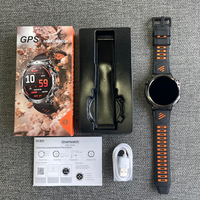 Montre connectée GPS HT42, étanche 3ATM, suivi de la forme physique, boussole, altimètre, lampe torche LED, 850 mAh, nouvelle version pour hommes, OEM/ODM