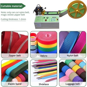 Tự Động Đàn Hồi Nhãn Stain Băng Ribbon Máy Cắt Góc Vải Vải Nylon Cuộn PVC Polyester Vải Dây Đeo Vành Đai Cắt - Product Image 4