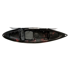 Kayak avec système de pédale bateau de pêche 1 personne pédale Kayak bateau de pêche pliant pêche canoë Kayak avec pagaie - Product Image 2