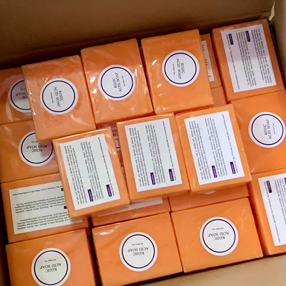 Kojic axit xà phòng làm sạch cơ thể Mặt sáng sắc tố đốm đen làm sáng da Kojic axit xà phòng