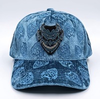 Topi Baseball Barbas Caps Custom 5 Panel Gorras Suede dengan Pinggiran Melengkung Hitam Original Yo No Pesco Hats G5