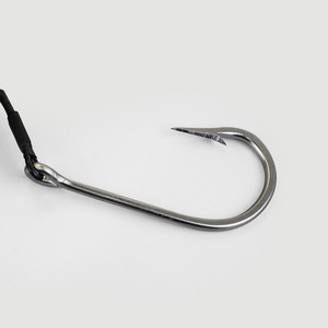 2/0-13/0 #   Hameçons circulaires en acier à haute teneur en carbone noir, équipés d'un fil de <span class=keywords><strong>trace</strong></span> double 7691s pour la pêche au requin, au thon et au carangue - Product Image 3