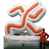 Enseigne Géante Gonflable Personnalisée avec Logo, Publicitaire Mobile d'Extérieur pour Entreprise, Ballon Lettre Décoratif Géant, Panneau Publicitaire Gonflable