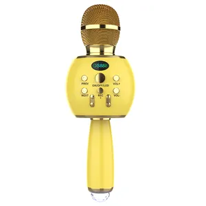 Máquina de Karaoke 5 en 1 para niños y adultos, micrófono inalámbrico con dientes azules