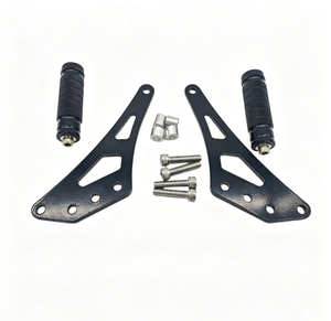 KYZ CNC 304SS Stunt Lock Foot Pegs, Kit di Aggiornamento Pedane Anteriori per Sur-Ron Light Bee X, Moto Elettrica da Cross Off-Road <span class=keywords><strong>MX</strong></span> - Product Image 3
