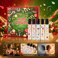 Coffret Cadeau de Parfums de Noël 5 Pièces – Fragrance Florale Naturelle Taille Standard – Vente en Gros pour Femmes – Eau de Parfum et Spray Corporel pour les Fêtes
