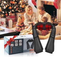 Masseur électrique pour le cou et les épaules, chaise de massage chauffante Shiatsu, appareil de massage portable pour la maison
