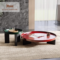 BLAINE élégant italien vente en gros personnalisé chambre Table basse ronde combinaison moderne meubles de salon dans la porte Table d'appoint