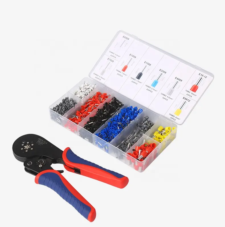 YTH HSC8 16-6 30-5AWG Ratchet Hexagonal Wire Crimper Crimping Tools Pliers Crimping tool kit