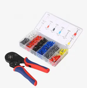 YTH HSC8 16-6 30-5AWG Ratchet Hexagonal Wire Crimper Crimping Tools Pliers Crimping Tool Kit