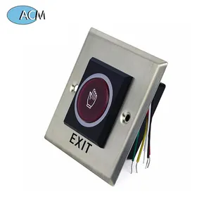 Metal no touch IR Sensing remote pusher door open release button for recognition access control zk iface 302