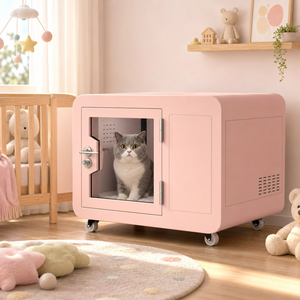 Cápsula de Descanso Insonorizada <span class=keywords><strong>para</strong></span> Mascotas, Casa de Descanso Interior Silenciosa <span class=keywords><strong>para</strong></span> Perros y Gatos, Cabina <span class=keywords><strong>para</strong></span> Mascotas con Reducción de Ruido - Product Image 5