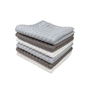 Chiffon en microfibre ultra-fine à motif gaufré, spécifiquement conçu pour les baristas, grand tampon de nettoyage carré en microfibre, séchage rapide, absorbant, pour le nettoyage des bars - Product Image 4
