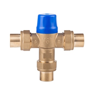 Nhà Máy Ổ Cắm Máy Nước Nóng Chống-Bỏng Nhiệt Độ Tĩnh Nhiệt 3/4-Inch Chì Miễn Phí Brass Trộn Van - Product Image 1