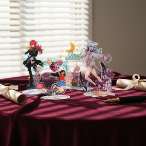 อะคริลิคสองด้านลายโฮโลแกรมรุ้ง ตัวการ์ตูนอนิเมะ ของที่ระลึกเคป๊อปแบบตั้งโชว์ - Product Image 1