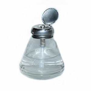 Venta al por mayor de botellas de vidrio para alcohol de 180 ml, con tapa antisalpicaduras, tipo pulsador, máquina industrial blanca para limpieza de baterías, agua - Product Image 4