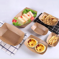 Boîte d'emballage de papier de restauration rapide biodégradable recyclable personnalisée pour gaufrage de gelée de sushi mat de stratification