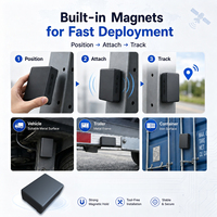 Dispositif de suivi magnétique ES430 LTE Cat.M1 NB2, traceur GPS étanche avec alarme de chute et capteur de lumière pour la logistique et le transport de marchandises