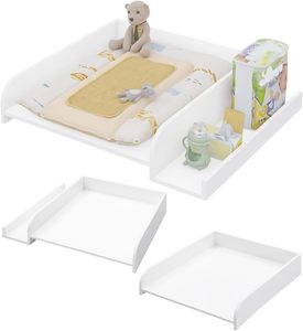 Cambiador <span class=keywords><strong>para</strong></span> <span class=keywords><strong>lavadora</strong></span> Cambiador con acolchado <span class=keywords><strong>y</strong></span> estante de almacenamiento Tablero superior Adaptable a <span class=keywords><strong>lavadora</strong></span> o secadora - Product Image 2