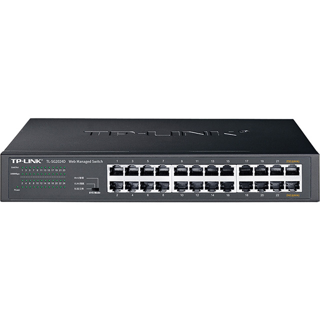 TPLINK TL-SG2024D 24-портовый полный гигабитный настольный веб-управления переключатель