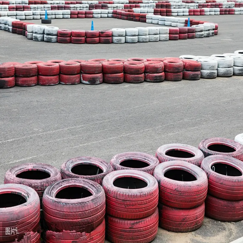 Oyun alanı koruması için go-kart çarpışma geçirmez lastikler için kayak tesisi çarpışma geçirmez lastikler. Özel renk boyutu