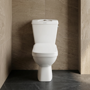 Inodoro Moderno de Cerámica de Dos Piezas, Montado en el Suelo, con Doble Descarga, Ecológico - Product Image 2