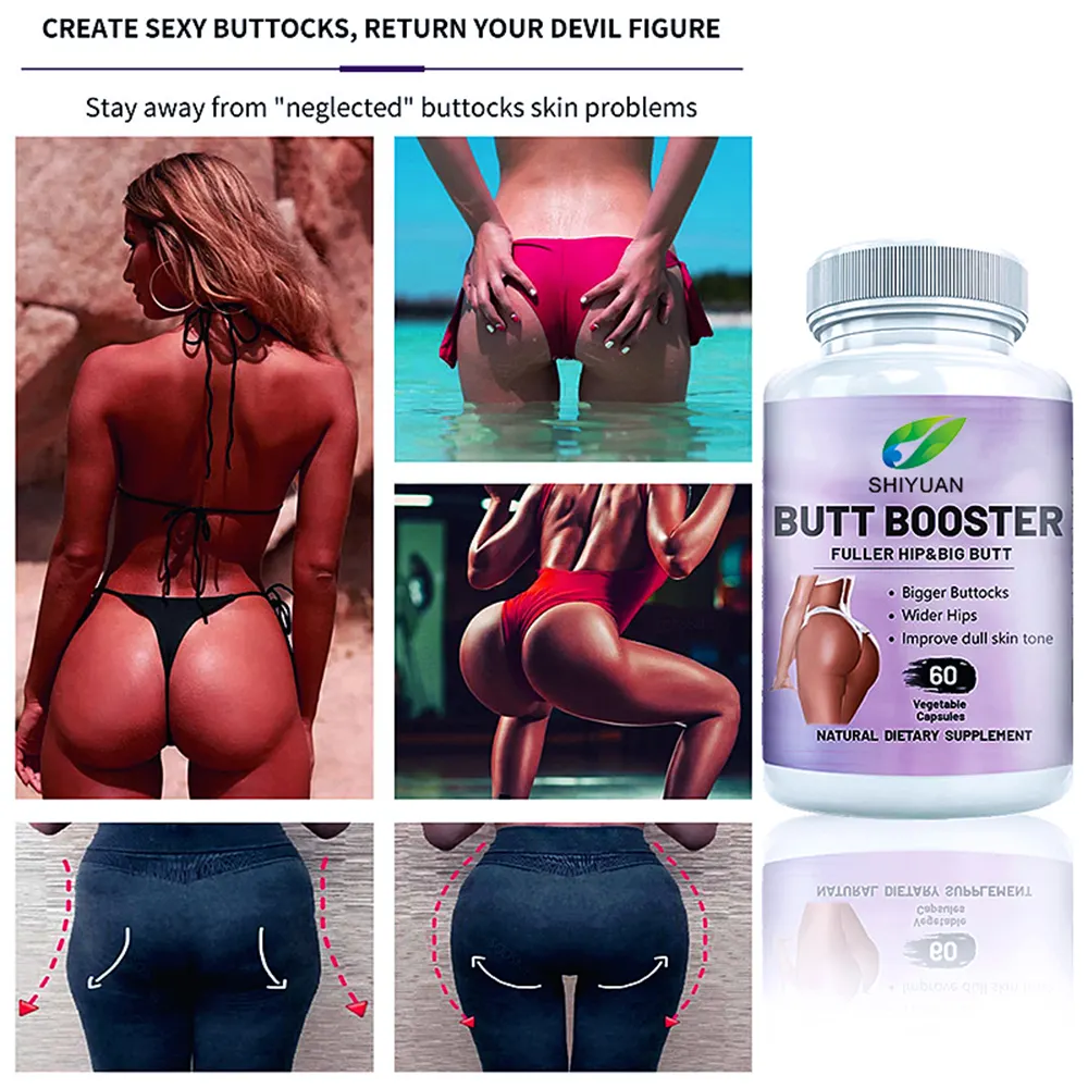 Factory Customized Large Buttocks And Buttocks Supplement Capsules Pure Natural Herbal Extract Halal