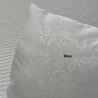 Tissu brocart blanc à motifs légers 85g, 100% polyester, résistant à l'abrasion, pour doublure de matelas, oreiller et housse intérieure de coussin brossé