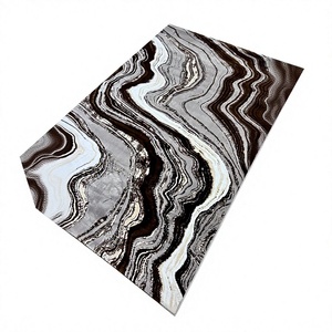 Alfombras Turcas Modernas de Polipropileno Tejidas a Máquina, Alfombras de Yute de Alta Calidad Resistentes a las Manchas, de Pelo Alto, Abstractas, para Dormitorio y Hogar - Product Image 1