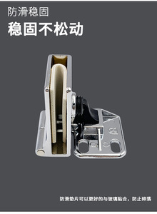 Charnière en alliage de zinc pour portes de cave à vin, trous de fixation, ouverture à 90 degrés, design moderne, installation facile pour cuisine et salon - Product Image 2